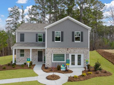 New construction Single-Family house 8222 Elkhorn Dr, Fairburn, GA 30213 plan FLORA - image