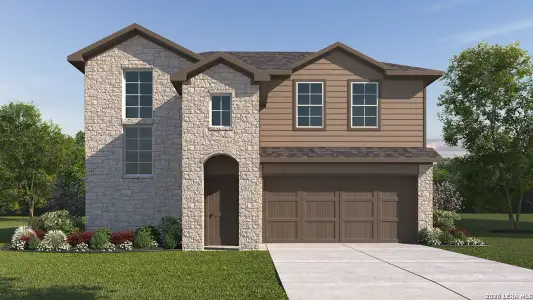 New construction Single-Family house 21129 Millstream Bnd, San Antonio, TX 78266 plan The Caden - image