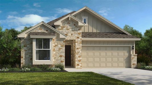 New construction Single-Family house 135 Alicante Ln, Liberty Hill, TX 78642 Kingsbury- photo 0