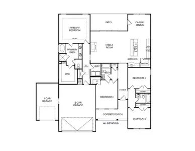 New construction Single-Family house 366 Weslyn Dr, Social Circle, GA 30025 plan (GA) Everett A.3 3 Front Entry - image