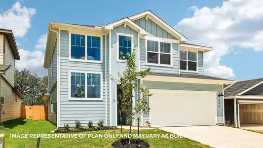 New construction Single-Family house 383 San Juan Trl, Bastrop, TX 78602 plan The Pierce - image