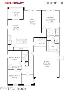 New construction Single-Family house 36797 W Nina St, Maricopa, AZ 85138 plan Daffodil II - image