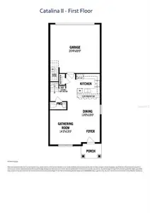 New construction Townhouse house 3260 Gardenia Reserve St, Apopka, FL 32712 plan Catalina II - image