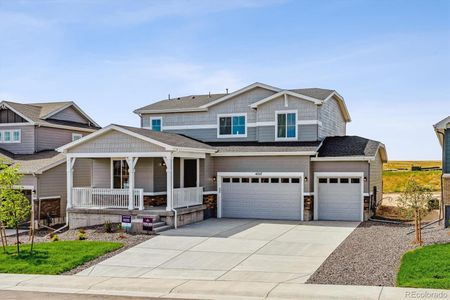 New construction Single-Family house 4255 Gozzer Ranch Dr, Elizabeth, CO 80107 Marion- photo 0