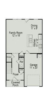 New construction Townhouse house 268 Tommy Lee Fuller Dr, Loganville, GA 30052 plan The Woodmont - image