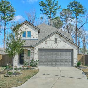 New construction Single-Family house 21500 Jordan Pond Rdg, Porter, TX 77365 Everleigh Plan- photo 0