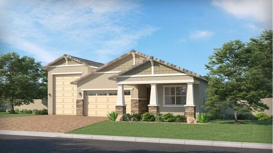 New construction Single-Family house 21839 E Roundup Ct, Queen Creek, AZ 85142 Wayfarer II Plan 5579- photo 0