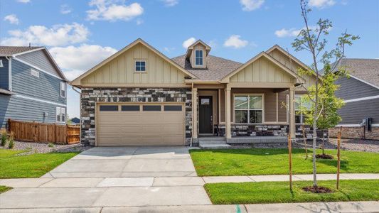 New construction Single-Family house 1829 Sawtooth Mountain Dr, Berthoud, CO 80513 HASWELL- photo 0