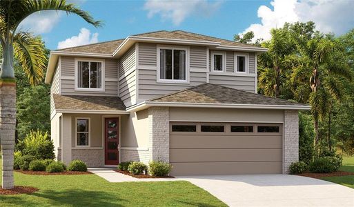 New construction Single-Family house 5923 Jensen View Avenue, Apollo Beach, FL 33572 Pine- photo 0