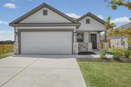 New construction Single-Family house 229 Ironshoe Trl, Liberty Hill, TX 78642 plan Canary - image