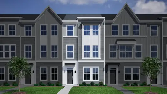 New construction Townhouse house Castle Hayne, NC 28429 plan Corabell 3-Story 2-Car Garage - Vanguard Collection - image