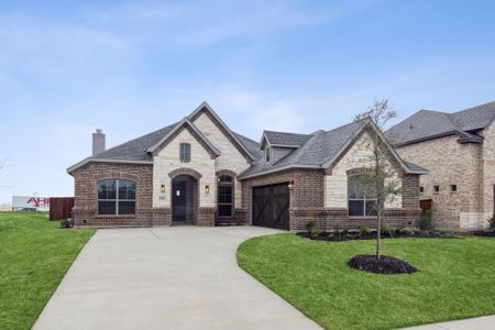 Elevation A with Stone | Concept 2050 at Massey Meadows in Midlothian, TX by Landsea Homes