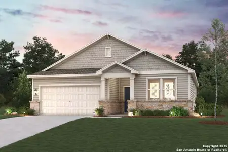 New construction Single-Family house 8103 Champion Crk, San Antonio, TX 78252 plan Blanco - 1510 - image