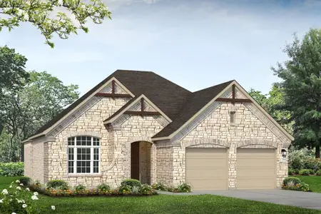 New construction Single-Family house 1229 Terrace View Dr, Georgetown, TX 78628 plan Oaks 1793 - image