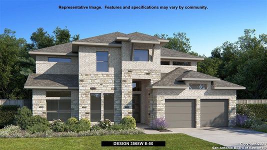 New construction Single-Family house 174 Lacey Oak, Castroville, TX 78009 Design 3568W- photo 0 0