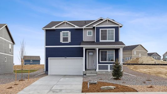 New construction Single-Family house 43195 Merion Hills Ct, Elizabeth, CO 80107 HOLCOMBE- photo 0