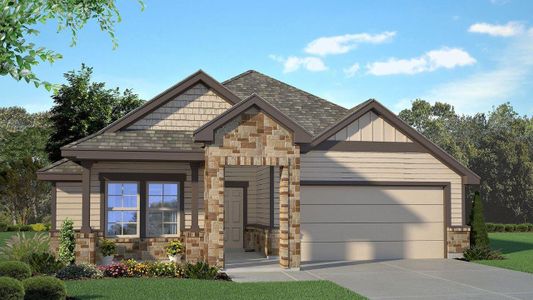 New construction Single-Family house 204 Creekfall Rd, Burnet, TX 78611 Prescott- photo 0