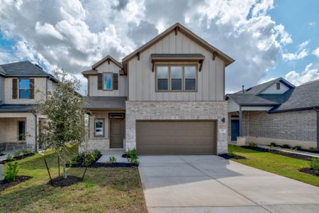 New construction Single-Family house 197 Hornet St, Elgin, TX 78621 plan Oak | Trinity Ranch - image
