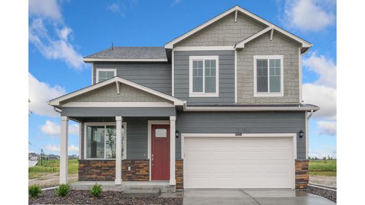 New construction Single-Family house 9876 Ceylon Ct, Commerce City, CO 80022 BELLAMY- photo 0