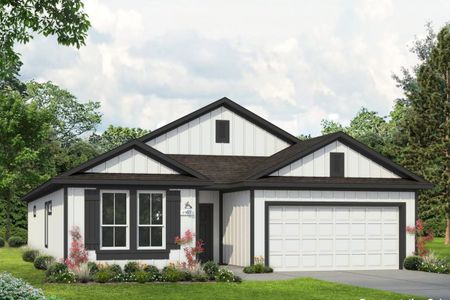 New construction Single-Family house 11913 Horseshoe Field Bnd, Mustang Ridge, TX 78610 plan Durango 1937 - image