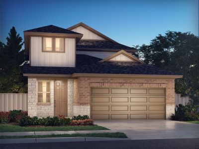 New construction Single-Family house 16989 Juniper Blossom Bnd, Conroe, TX 77302 The Olympic (380)- photo 0