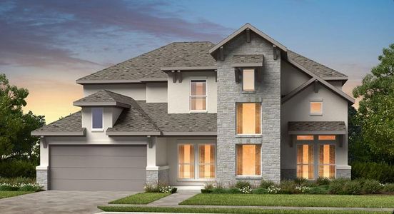 New construction Single-Family house 5020 Colombo Vw, Leander, TX 78641 Azurite- photo 0