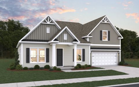 New construction Single-Family house 324 Hunter Rd, Simpsonville, SC 29681 plan Whitley - Single Family Homes - image