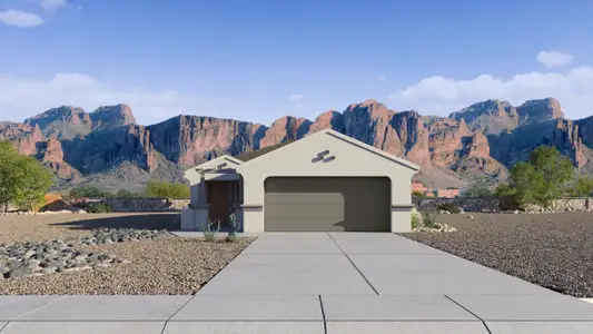 New construction Single-Family house 34870 W Lucca Dr, Maricopa, AZ 85138 plan Amber - image