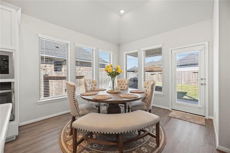 The breakfast room boasts great natural light