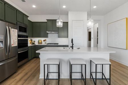 Kitchen Tile Backsplash and Quartz Countertops