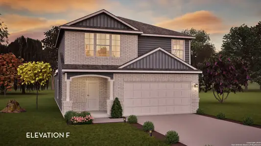 New construction Single-Family house 4936 Hawkwell Ln, San Antonio, TX 78263 plan Ash - image