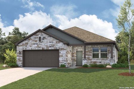 New construction Single-Family house 8432 Rocket Vw, San Antonio, TX 78263 plan Bowie - 1786 - image