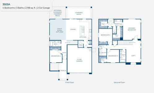 New construction Single-Family house 43373 N Wollemi St, Queen Creek, AZ 85140 Plan 3505- photo 1 1