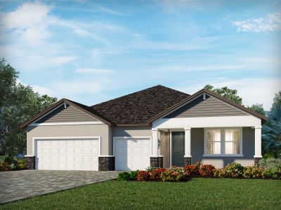 New construction Single-Family house 437 Brookhaven Tr, Ormond Beach, FL 32174 plan Coral - image
