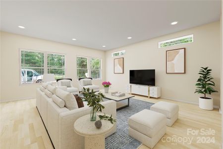 Virtual staging for living room