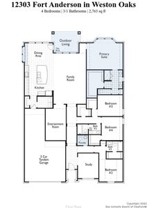 New construction Single-Family house 12303 Fort Anderson, San Antonio, TX 78245 Canterbury Plan- photo 3 3