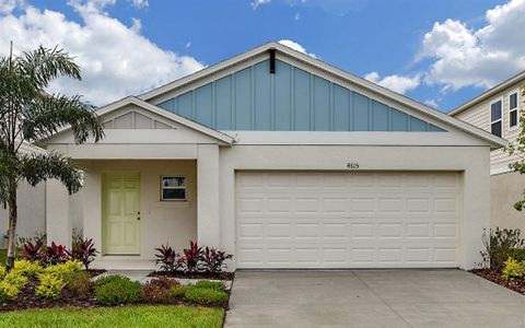 New construction Single-Family house 7599 Hydrangea Lane, Wesley Chapel, FL 33545 Magenta- photo 0