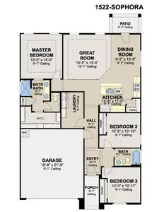 New construction Single-Family house 1937 Dean Dr, Harlingen, TX 78552 plan Sophora - image