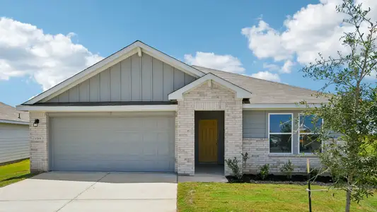 New construction Single-Family house 13701 Carper Dr, Manor, TX 78653 plan The Justin - image