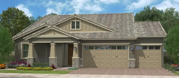 New construction house 3029 W Sherman Rd, San Tan Valley, AZ 85142 plan Rockaway Super Garage w/Loft - image