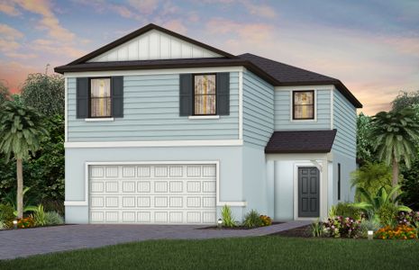 New construction Single-Family house 616 Oasis Lake Pl, Lehigh Acres, FL 33936 plan Tybee - image