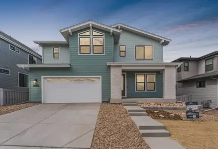 New construction Single-Family house 11133 Tenor Trl, Lone Tree, CO 80134 plan 4064 Rickie Elevation B - Low Slope Contemporary - image