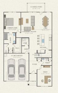 Pulte Homes, Keller floor plan