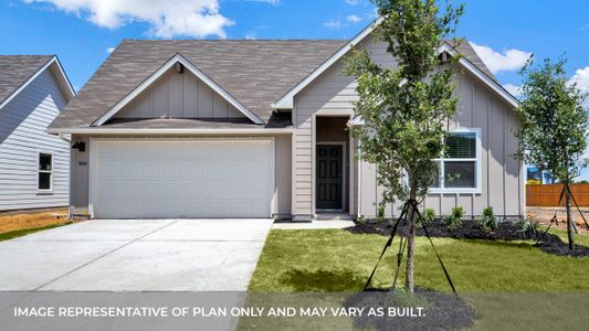 New construction Single-Family house 1028 Village Run, Seguin, TX 78155 The Lakeway- photo 0