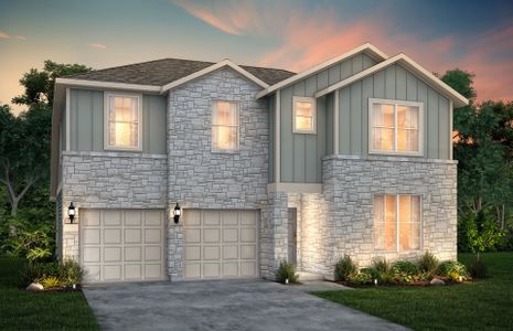 New construction Single-Family house 109 Morningdale Dr, Liberty Hill, TX 78642 plan Albany - image