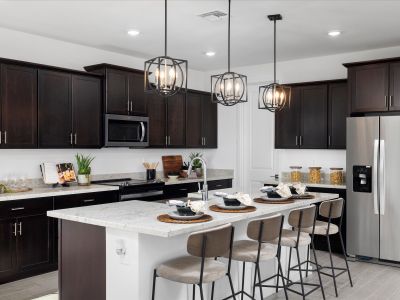 Kitchen in Lark Floorplan modeled at Allure Vista