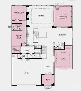 Structural options added include: study, multi-gen suite with transom window at bath, screened outdoor living, sliding door at casual dining, tray ceilings, fireplace, game room, dual tankless gas water heaters.