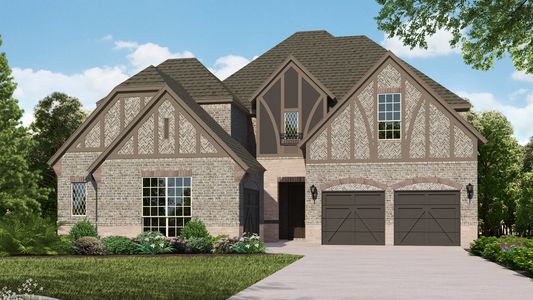 Plan 609 Elevation E with Stone