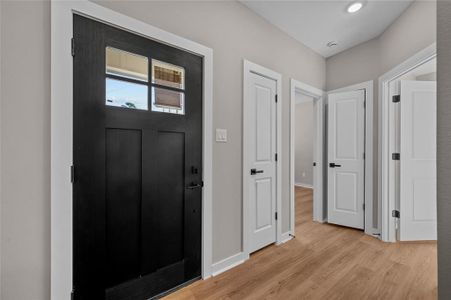 Entry way and hall for front bedrooms