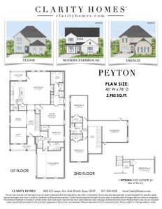 New construction Single-Family house 101 Observation Dr W, Aledo, TX 76008 plan Peyton - image
